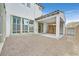 Backyard with gravel and a covered patio at 10273 Sierra Skye Ave, Las Vegas, NV 89166