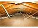 View of the attic showing insulation and ducting at 1403 5Th Pl, Las Vegas, NV 89104