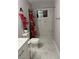 Clean bathroom with marble tile and a shower at 2109 Juana Vista St, Las Vegas, NV 89102