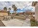 Patio with lounge furniture overlooking the neighborhood at 2608 Dearport Ct, Henderson, NV 89052