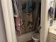 Small bathroom with shower/tub combo and toilet at 2679 Jacyra Ave, Las Vegas, NV 89121