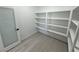 Walk-in pantry with ample shelving and frosted glass door at 2700 W Carnation Way, Pahrump, NV 89048