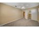 Bedroom with ceiling fan and walk-in closet at 2721 Tahiti Isle Ave, North Las Vegas, NV 89031