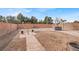 Large backyard with hot tub and brick pathway at 2823 Camelback Ln, Henderson, NV 89074