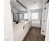 Bathroom with double vanity and soaking tub at 3807 Aspen Creek Ave, North Las Vegas, NV 89031