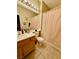 Clean bathroom with shower/tub combo and updated vanity at 3815 Juno Beach St # 203, Las Vegas, NV 89129