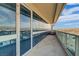 Spacious balcony with city views and glass railings at 4471 Dean Martin Dr # 2000, Las Vegas, NV 89103