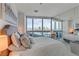 Main bedroom with city views and large windows at 4471 Dean Martin Dr # 2000, Las Vegas, NV 89103