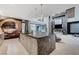 Modern kitchen with large island and appliances at 5 Highland Cove Ln, Henderson, NV 89011