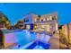 Stunning pool and spa with a modern home in the background at 5 Highland Cove Ln, Henderson, NV 89011