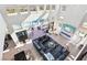 Aerial view of the living room featuring expansive windows and seamless indoor-outdoor living at 5436 Succulent Rose Dr, Las Vegas, NV 89135