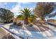 Attractive one-story house showcasing a mature palm tree and desert landscaping in the front yard at 551 Morning Mauve Ave, Las Vegas, NV 89183