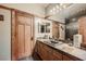 Modern bathroom with a single sink and sleek design at 5895 S Gateway Rd, Las Vegas, NV 89120