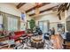 Spacious living room with unique decor and hardwood floors at 5895 S Gateway Rd, Las Vegas, NV 89120