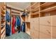 Large walk-in closet with ample shelving and hanging space at 5895 S Gateway Rd, Las Vegas, NV 89120