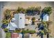 Overhead view of a single-story house with a spacious backyard and detached building at 5981 Doubletree Rd, Pahrump, NV 89061