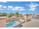 Private balcony overlooking community and pool at 6145 Sydney Bay Ct, North Las Vegas, NV 89081