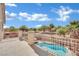 Elevated deck overlooking the backyard pool at 6145 Sydney Bay Ct, North Las Vegas, NV 89081