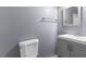 Clean bathroom with vanity, toilet and shower at 6223 Foothill Blvd, Las Vegas, NV 89118