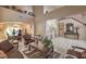 Living room with high ceilings and formal furniture at 6971 Cedar Basin Ave, Las Vegas, NV 89142