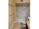 Clean bathroom with tub and shower at 8101 W Flamingo Rd # 2040, Las Vegas, NV 89147