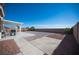 Backyard patio with pergola, grill, and gravel area at 8145 Dancing Ave, Las Vegas, NV 89131