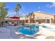 Inviting pool and spa with spacious patio; perfect for relaxation at 8501 Vivid Violet Ave, Las Vegas, NV 89143