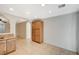 Dining area next to the kitchen featuring tile floors and recessed lighting at 8889 W Torino Ave, Las Vegas, NV 89148