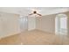 Spacious living room with neutral walls and tile flooring at 8889 W Torino Ave, Las Vegas, NV 89148