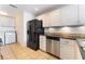 Kitchen with stainless steel appliances and granite countertops at 932 Angel Star Ln, Las Vegas, NV 89145