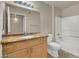 Clean bathroom with granite countertop and bathtub at 950 Seven Hills Dr # 1512, Henderson, NV 89052