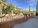 Beautiful backyard patio with landscaped desert scenery at 12048 La Palmera Ave, Las Vegas, NV 89138