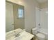 Bright bathroom featuring a shower-tub combination and spacious sink at 12048 La Palmera Ave, Las Vegas, NV 89138