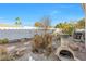 Backyard with gravel ground cover and plants at 122 Boysenberry Ln, Henderson, NV 89074