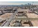 Aerial view of a house and surrounding area at 1220 E Ogden Ave, Las Vegas, NV 89101