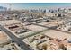 Aerial view of property with city skyline in background at 1220 E Ogden Ave, Las Vegas, NV 89101