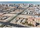 Aerial view showing property and Las Vegas city skyline at 1220 E Ogden Ave, Las Vegas, NV 89101