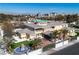 Expansive two-story home with circular roof, fountain, desert landscaping, and porte cochere at 1245 S Rancho Dr, Las Vegas, NV 89102