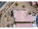 Top-down view of a house with a tile roof and desert landscaping at 1460 Tannery Hts, Mesquite, NV 89034