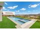 Inviting pool with spa and expansive lake views at 21 Canyon Bay Dr, Henderson, NV 89011