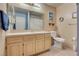 Clean bathroom with light wood vanity and tiled floor at 2851 S Valley View Blvd # 1172, Las Vegas, NV 89102