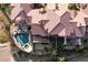 Luxury home with a pool and spa, seen from above at 38 Strada Principale, Henderson, NV 89011