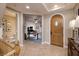 Interior hallway with access to an office and bathroom at 38 Strada Principale, Henderson, NV 89011