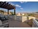 Private patio with pergola offering mountain views at 38 Strada Principale, Henderson, NV 89011