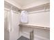 Spacious walk-in closet with ample shelving and hanging rods at 4949 Apple Mesa Ave # 213, Las Vegas, NV 89139