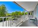 Relaxing balcony overlooking the backyard at 5880 W Oquendo Rd, Las Vegas, NV 89118