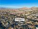 Aerial view of home in the middle of a quiet neighborhood at 6255 Adenmoor Ct, Las Vegas, NV 89156