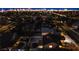 Night aerial view showing house and city lights at 6584 Banbridge Dr, Las Vegas, NV 89103