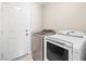 Laundry room with washer and dryer hookups, and a white door to the outside at 8474 Orange Cliff Ct, Las Vegas, NV 89123