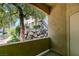 Private patio with views of trees and landscaping at 8805 Jeffreys St # 1019, Las Vegas, NV 89123